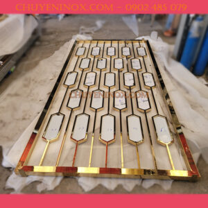 Vách Ngăn Inox Mạ Vàng vach ngan inox ma vang