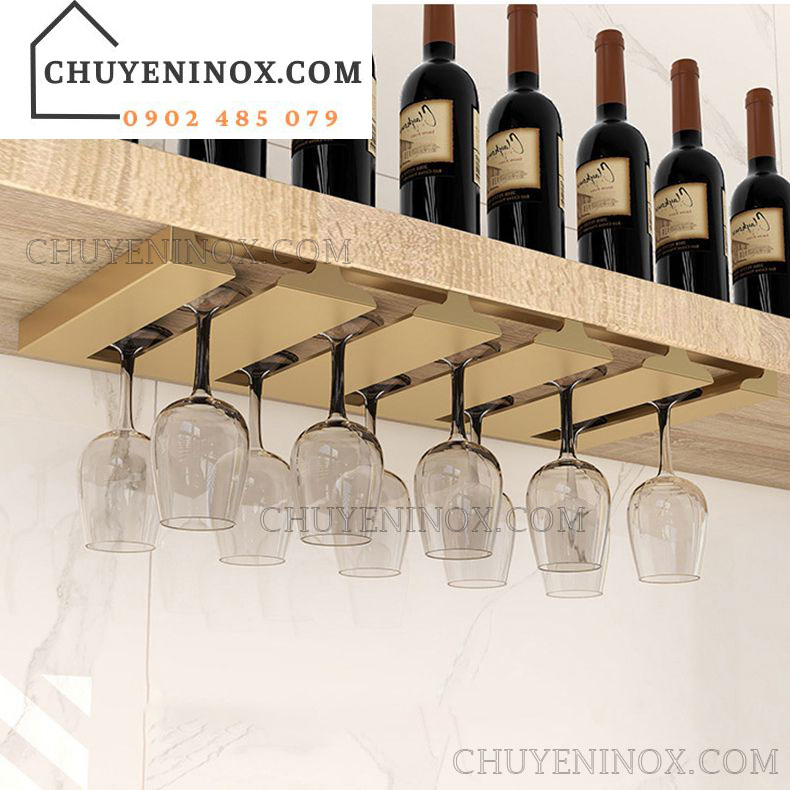 Giá Để Ly Rượu Vang Bằng Inox Giá Để Ly Rượu Vang Bằng Inox
