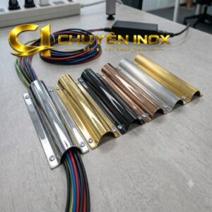Nẹp bán nguyệt inox màu