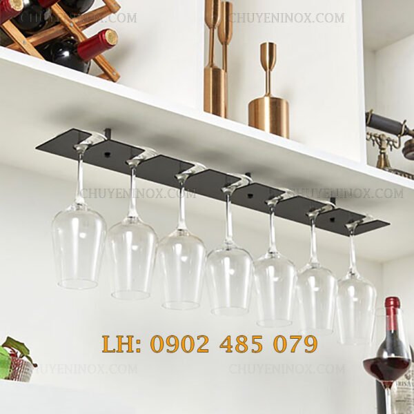 Kệ Treo Ly Rượu Vang TK03 - Chuyên Inox Trang Trí