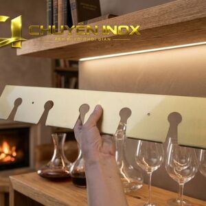 Kệ Treo Ly Rượu Vang TK03 Kệ Treo Ly Rượu Vang Inox 304