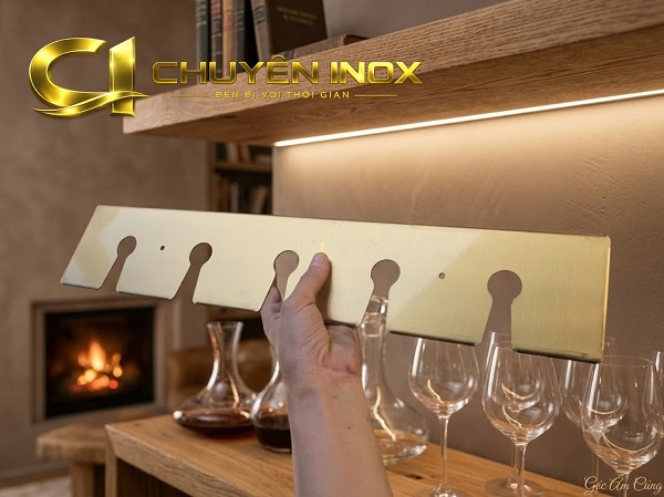 Kệ Treo Ly Rượu Vang Inox 304 Kệ Treo Ly Rượu Vang Inox 304