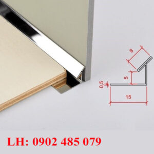 Nẹp Inox Chỉ T Dùng Góc Tường