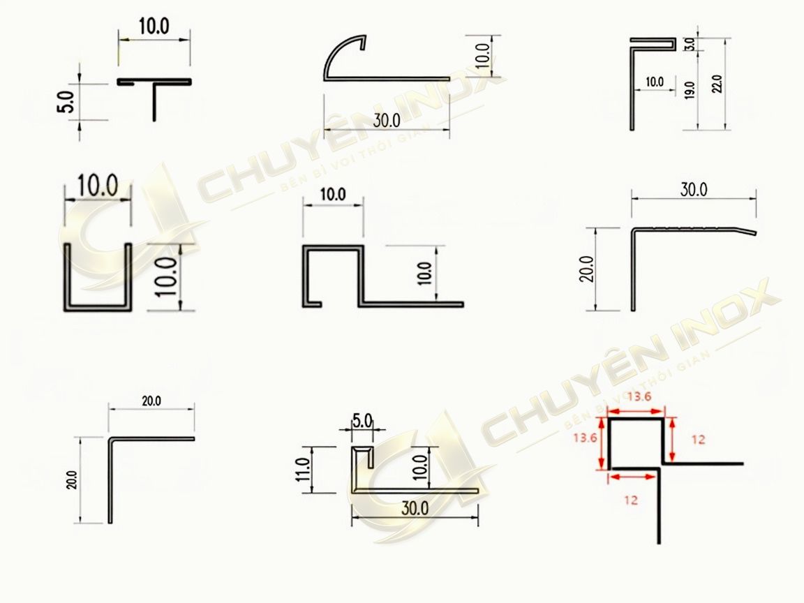 Các Loại Nẹp Inox