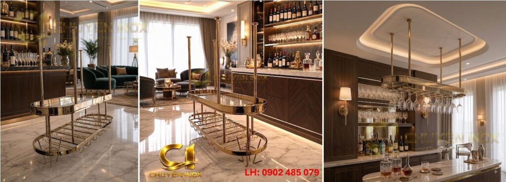 Kệ Rượu Vang Inox